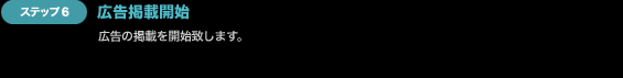 広告掲載開始
